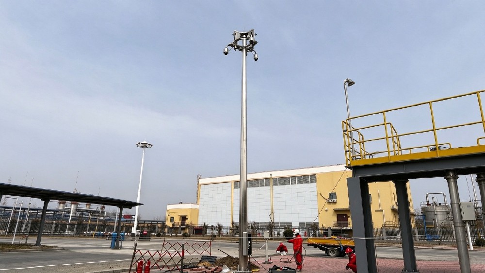 Wen 23 Underground Gas Storage Facility – 12m Stainless Steel Lowerable CCTV Pole Project