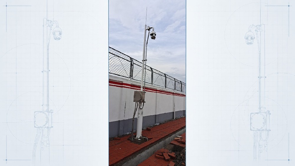 Base-Hinged Surveillance Poles