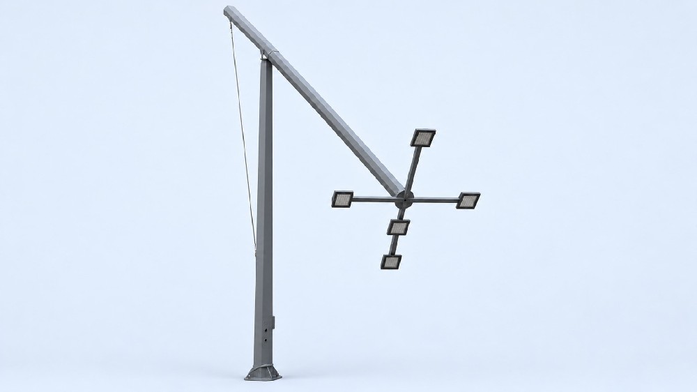 Mid-Hinged Lighting Pole