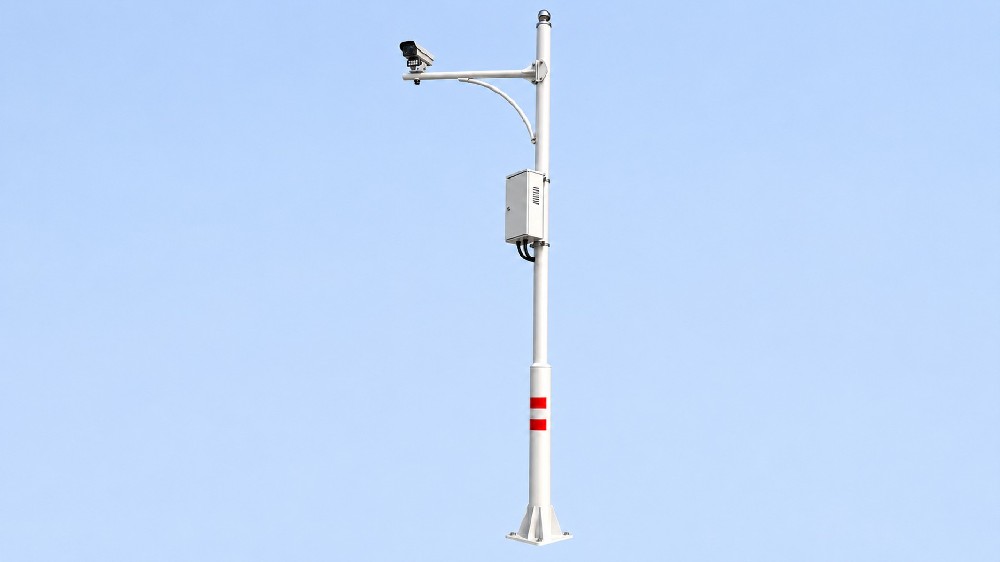 Base-Hinged Surveillance Pole