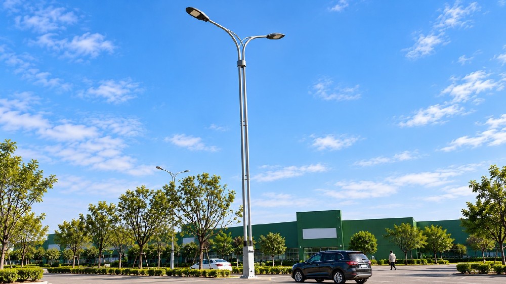 Double Arm Street Light Pole