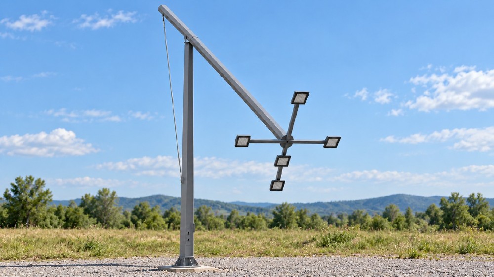 Mid-Hinged Lighting Pole